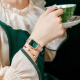Culisr Kesnr小CK小绿表女士手表女品牌欧美前十大名520情人节礼物新款送女友 网带款-小绿表-含项链+手环