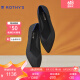 ROTHY'S[2.0系列] 春夏平底单鞋女鞋针织船鞋黑色软底职业鞋一脚蹬王妃鞋 纯黑色 39