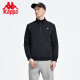 Kappa卡帕针织开衫2022新款男运动卫衣休闲长袖开衫外套K0C12WK01 黑色-990 XL