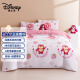 迪士尼（Disney）全棉四件套儿童学生家用双人床被套床单被罩枕套可爱草莓熊1.5m床
