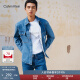 Calvin Klein Jeans【情侣系列】夏季男女同款ck多色印花打底短袖T恤J314764 YAF-月光白 L  （推荐145-160斤）