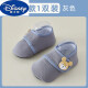 迪士尼（Disney）宝宝地板袜防滑隔凉儿童室内小孩春秋冬季加厚婴儿学步鞋圣诞礼物 1双春秋款--灰色 XL--底长16CM--适合3-4岁