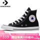 匡威（Converse）高帮帆布鞋 All STAR 运动休闲鞋 黑色情侣鞋子男 101010 37.5