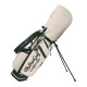 现货malbon高尔夫球包支架包双帽球杆包golf bag标准球包男女同款 球童绿白色支架包-牛津帆布材质