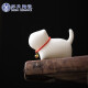 苏氏陶瓷（SUSHI CERAMICS）羊脂玉瓷茶具配件茶宠致白小猫咪