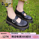 马丁（DR.MARTENS）春夏Addina FLWR 松糕复古软皮黑色厚底女士马丁单鞋 黑色 37