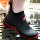 非常行（Jolly Walk） 水鞋 情侣雨鞋 低帮雨靴防水胶鞋时尚水靴套鞋JW218 红黑（标准尺码） 38