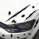 汽车贴纸划痕遮挡装饰防水创意文字车身个性改装弹孔3d立体贴适用于引擎盖 划痕贴纸一大张（包含多个小贴）