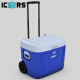 ICERS 艾森斯 60L拉杆式户外车载保温箱冷藏自驾野营便携式冰箱医用转运箱 带温显 配15冰袋