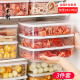 家の物语（KATEI STORY）日本进口冰箱保鲜盒冷冻收纳盒食品级水果盒冷藏密封盒分装盒3L*3