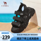骆驼（CAMEL）凉鞋女夏季新款厚底舒适运动休闲鞋时尚沙滩鞋子 L23M525053黑色 37