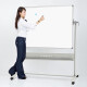 VIZ-PRO 移动白板写字板 办公室磁性黑板大白板支架式 双面投影搪瓷150*120cm