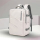 欧格双肩包男女背包大容量旅行包多功能行李包15.6英寸电脑包学生书包 奶昔白