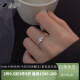范嘉伦（VanCalen）银戒指女小众设计高级感结婚戒指轻奢开口戒指七夕情人节礼物 戒指+LED灯盒