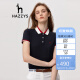 哈吉斯（HAZZYS）女装2023显瘦舒适透气短袖POLO衫ASTSE03BF03