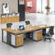 意远（YIYUAN）办公家具加粗钢架职员办公室桌椅组合卡座4四人位6工位电脑桌子 单人位