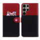 HMDEA卡通可爱萌宠拼色手机皮套适用于三星A15翻盖插卡钱包S24 Ultra 拼色黑色 S24