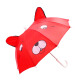 捷果创意可爱儿童雨伞男女耳朵伞道具迷你舞蹈玩具伞1-2岁宝宝遮阳伞 红色