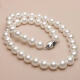 天然海水母贝壳珍珠项链正圆贝壳珍珠送长辈送妈妈礼物套装 白色贝珠项链 直径10mm 长度45cm