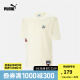 彪马官方 新款夏季男女同款休闲圆领短袖T恤 TEAM BADGE 677382 米白色-65 M(175/96A)