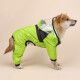SLPC狗狗雨衣全包四脚柴犬中型犬防水雨披泰迪博美雪纳瑞小狗雨衣 苹果绿 3XL（适合约25到35斤）
