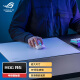 ROG 月石 ACE L钢化玻璃电竞鼠标垫 涂层处理  9H钢化玻璃  大桌垫  游戏鼠标垫 超防滑橡胶底部 白色