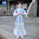 匆蒙男童汉服儿童古装国风古风帅气唐装秋季侠客演出服 130