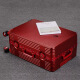 袋鼠（KANGAROO）铝框拉杆箱红色结婚行李箱20英寸喜庆结实旅行箱 酒红色 20寸