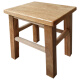 益美得 DMQ0239 小木凳实木方凳客厅矮凳茶几凳子原木小板凳 方凳30CM高