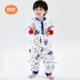 良良（liangliang）婴儿睡袋防踢被宝宝四季通用儿童可拆袖分腿睡袋蓝色90*38cm