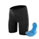洛克兄弟（ROCKBROS）夏季骑行服套装男女山地公路自行车衣服单车装备 黑色骑行裤（logo款） XL