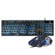 雷迪凯（LDK.al） 悬浮七彩背光键盘笔记本台式通用USB机械手感有线键鼠电竞游戏防水键盘鼠标套装 黑色字符白蓝光键盘+宏定义鼠标