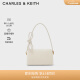 CHARLES&KEITH CK2-50671319女士蝴蝶结单肩斜挎包 粉白色Chalk S