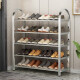 安尔雅不锈钢鞋架门口多层加厚简易鞋架子收纳层架组合鞋柜 5层86cm