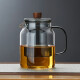 美斯尼 茶壶玻璃泡茶壶 加厚耐热玻璃泡茶器创意墨色玻璃功夫茶具 墨色壶 1000mL