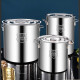 SMVP特厚304不锈钢汤桶圆桶带盖汤锅家用卤水桶油桶储水桶大容量锅