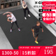 gxmmat 【多尺寸选择】隔音减震防滑瑜伽男士健身跑步机器械跳操跳绳垫 经典黑 183cm*183cm