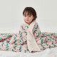 威尔贝鲁WELLBER新款婴儿毛毯宝宝空调毯幼儿园盖毯新生儿小毛毯云毯 爱心桃(60g) 70*100cm