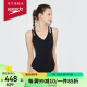 速比涛（Speedo）小黑裙系列修身显瘦连体泳衣女 8121110001 黑色 34