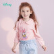 迪士尼(Disney)童装 女童娃娃领T恤纯棉长袖上衣春秋甜美打底衫浅粉4岁/身高110cm