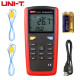 优利德（UNI-T）高精度测温仪数显热电偶接触式工业温度表表面K/J型电子温度计 UT325（双通道/USB数据传输）