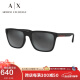 阿玛尼（Emporio Armani）全框男女眼镜方形轻便舒适太阳镜 墨镜 0AX4080SF 浅灰色镜面