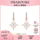 施华洛世奇（SWAROVSKI）生日礼物 施华洛世奇 SWAROVSKI SYMBOL星星耳环5494337 镀玫瑰金色