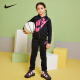 耐克（Nike）童装女童运动套装秋冬针织外套休闲长裤两件套NKG-PH-E409 正黑色120（6）