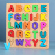 三格田（SANGTY）数字母拼图积木手抓板智力玩具婴幼儿童拼装板嵌板男女孩早教木制 C款)大写字母（SW）