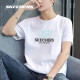 斯凯奇（Skechers）短袖T恤夏季男女情侣同款简约LOGO印花短袖舒适透气运动T恤 0019亮白色【男女同款】 L