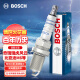 博世（BOSCH）镍钇合金火花塞四支装5666适配奇瑞瑞虎风云QQ比亚迪M6/S6/MGZS等