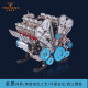 土星文化（TECHING）直列四缸汽车发动机可发动模型3D金属拼装拼插模型合金机械教具 八缸汽车发动机