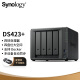 群晖（Synology）DS423+ 四核心 4盘位  NAS网络存储 文件存储共享 照片自动备份 私有云（无内置硬盘 ）