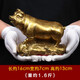 皇轩文化 铜猪摆件 黄铜十二生肖摆件 客厅家居装饰工艺品 生肖属猪生日礼物 生肖猪中号